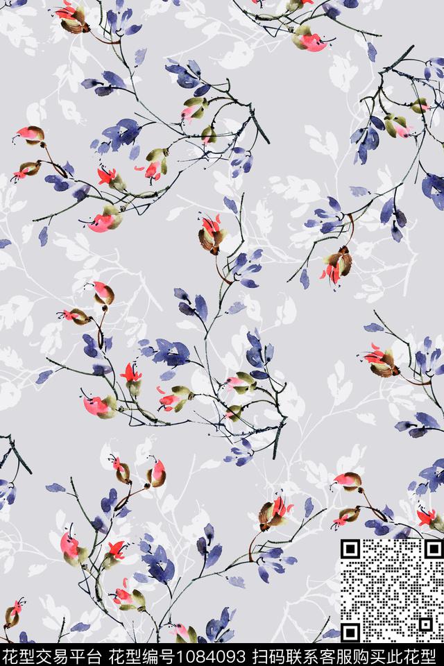 数码华亿平台小碎花清爽底花卉数码印花华亿平台下载（图片编号: 1084093） - 瓦栏（Walan）