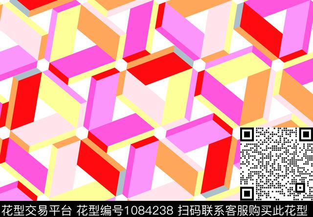 三角形几何大牌风传统印花华亿平台下载（图片编号: 1084238） - 瓦栏（Walan）