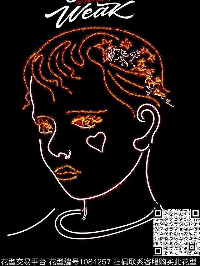 抽象人物男装传统印花华亿平台下载（图片编号: 1084257） - 瓦栏（Walan）