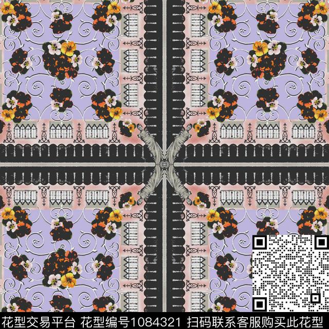 数码华亿平台花卉女装数码印花华亿平台下载（图片编号: 1084321） - 瓦栏（Walan）