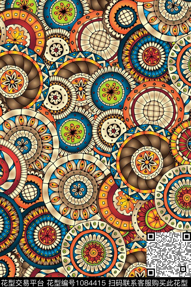 数码华亿平台抽象佩斯利数码印花华亿平台下载（图片编号: 1084415） - 瓦栏（Walan）