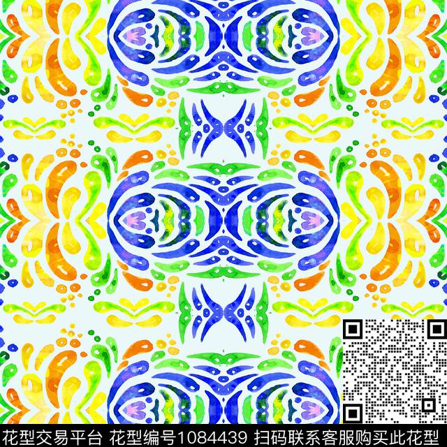 女装几何简约数码印花华亿平台下载（图片编号: 1084439） - 瓦栏（Walan）