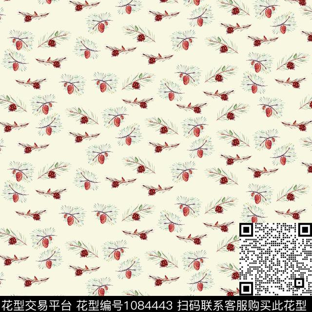 简约童装水彩植物数码印花华亿平台下载（图片编号: 1084443） - 瓦栏（Walan）