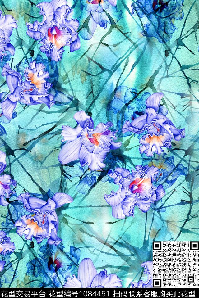 花卉大牌风小碎花传统印花华亿平台下载（图片编号: 1084451） - 瓦栏（Walan）