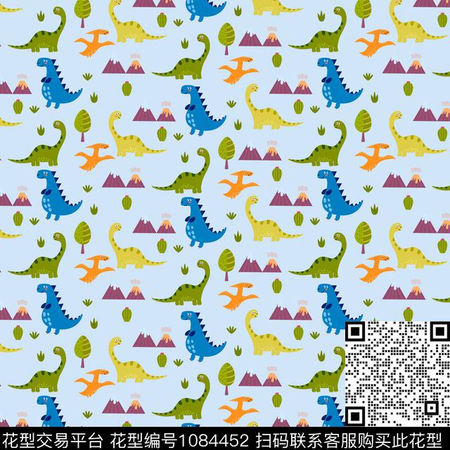 卡通动物休闲童装数码印花华亿平台下载（图片编号: 1084452） - 瓦栏（Walan）