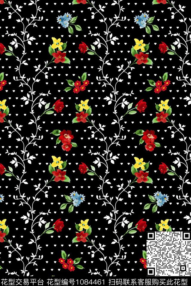 淑女衬衫花边数码印花华亿平台下载（图片编号: 1084461） - 瓦栏（Walan）