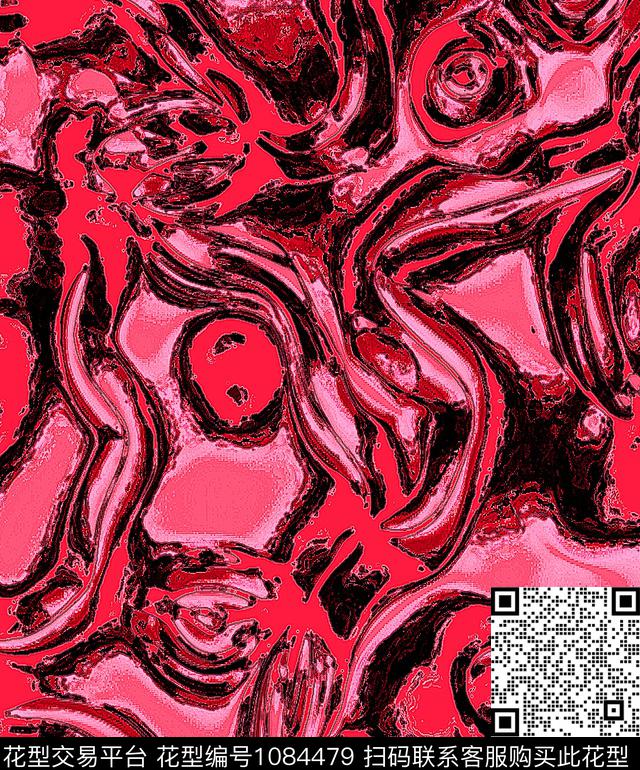 条纹抽象几何数码印花华亿平台下载（图片编号: 1084479） - 瓦栏（Walan）