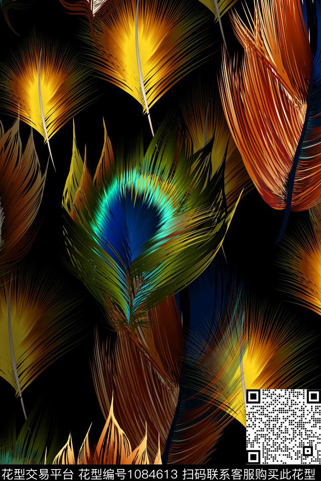 数码华亿平台大牌风欧美数码印花华亿平台下载（图片编号: 1084613） - 瓦栏（Walan）