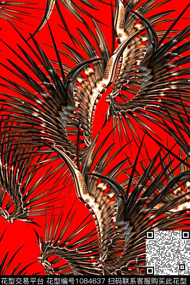 数码华亿平台抽象男装数码印花华亿平台下载（图片编号: 1084637） - 瓦栏（Walan）