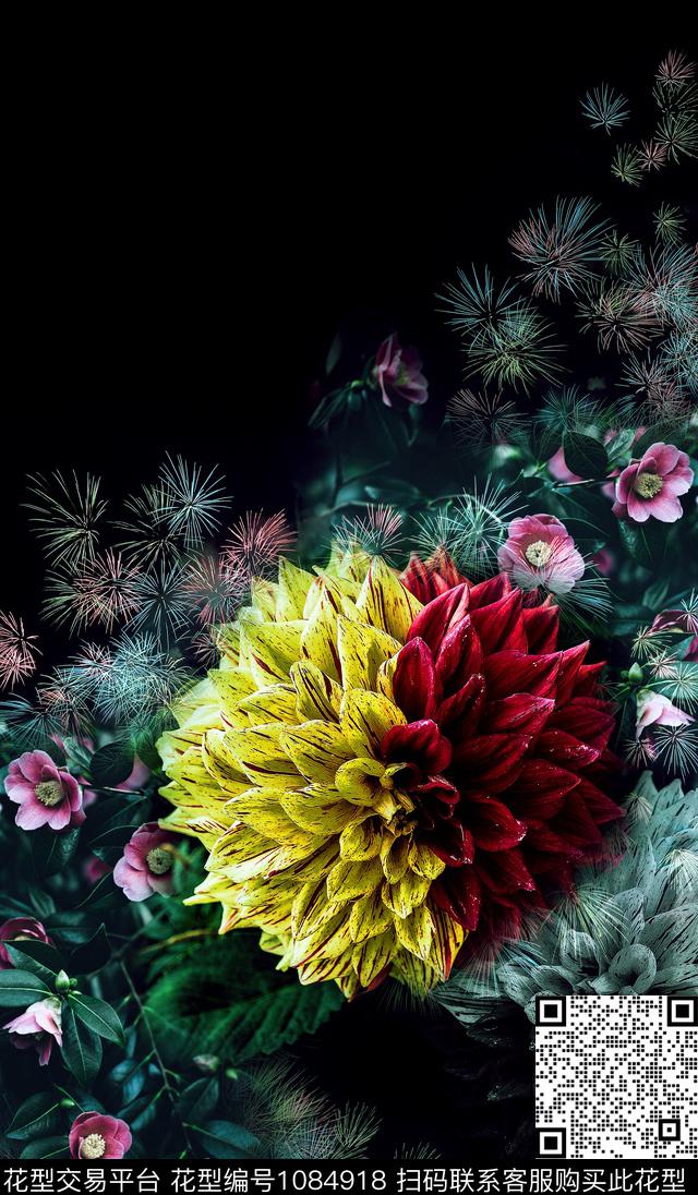数码华亿平台定位花花卉数码印花华亿平台下载（图片编号: 1084918） - 瓦栏（Walan）