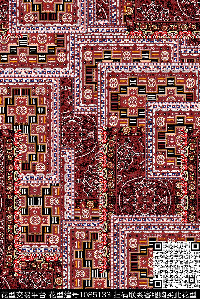 数码华亿平台民族风数码印花华亿平台下载（图片编号: 1085133） - 瓦栏（Walan）