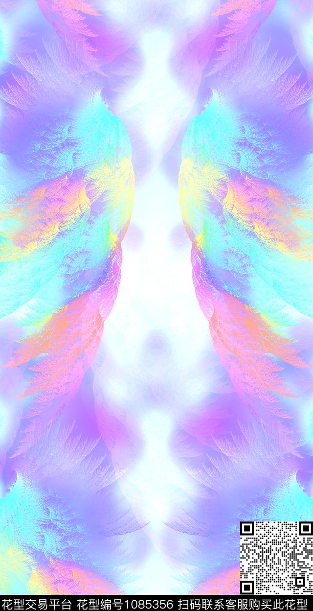 数码华亿平台抽象羽毛数码印花华亿平台下载（图片编号: 1085356） - 瓦栏（Walan）