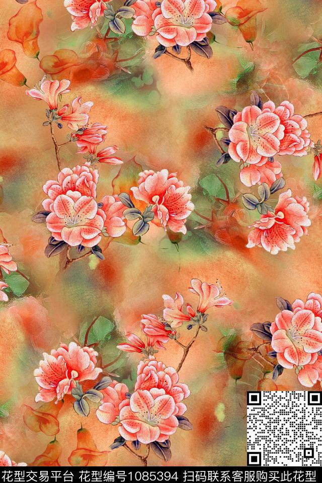 数码华亿平台肌理花卉数码印花华亿平台下载（图片编号: 1085394） - 瓦栏（Walan）