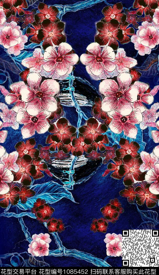 数码华亿平台梅花定位花数码印花华亿平台下载（图片编号: 1085452） - 瓦栏（Walan）