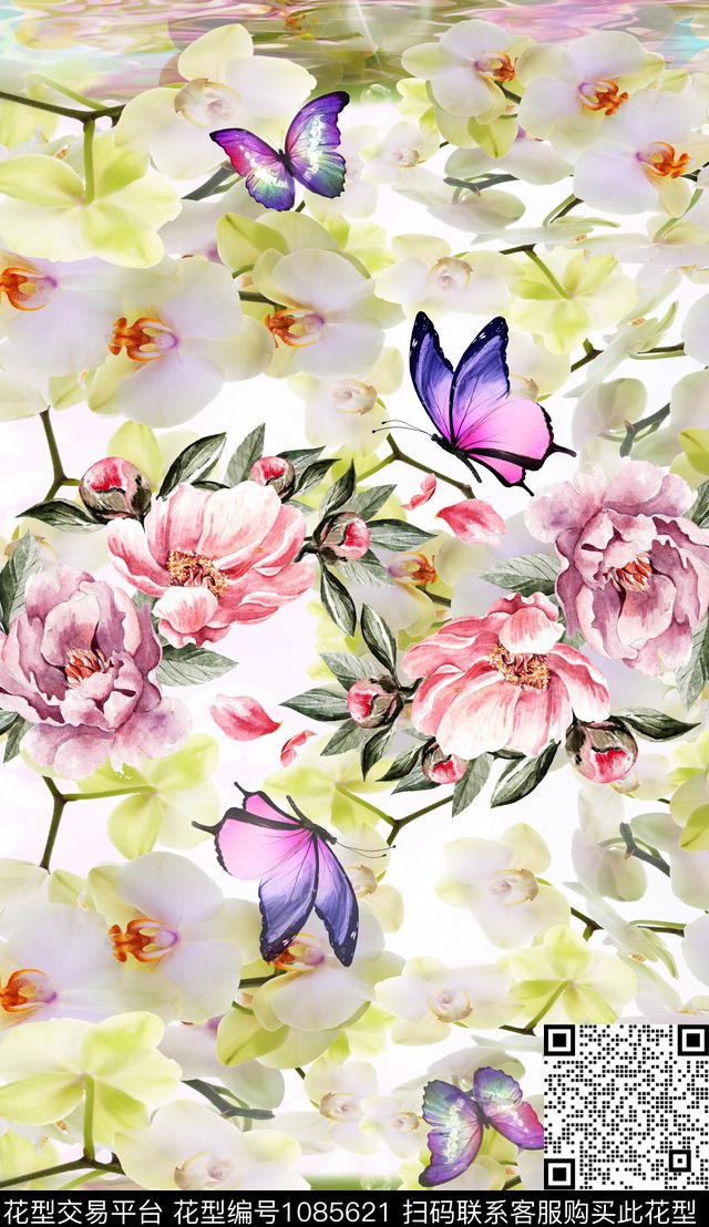 数码华亿平台定位花数码印花华亿平台下载（图片编号: 1085621） - 瓦栏（Walan）