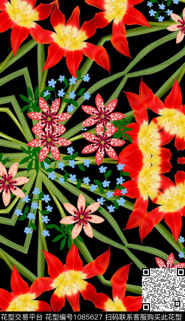 数码华亿平台定位花花卉数码印花华亿平台下载（图片编号: 1085627） - 瓦栏（Walan）