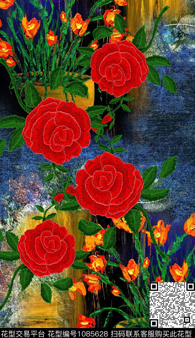 数码华亿平台定位花花卉数码印花华亿平台下载（图片编号: 1085628） - 瓦栏（Walan）
