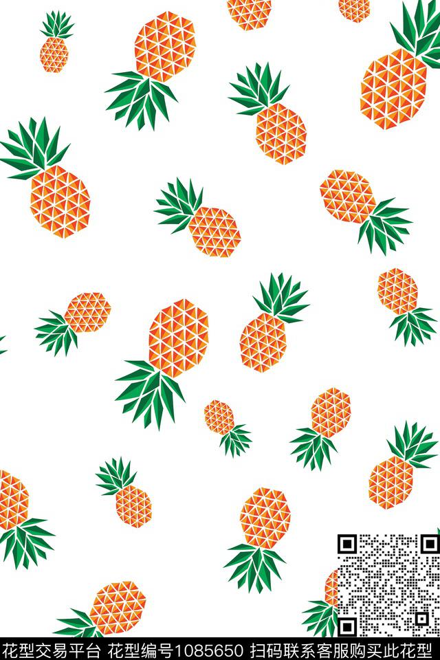 黑底花卉数码华亿平台民族风数码印花华亿平台下载（图片编号: 1085650） - 瓦栏（Walan）