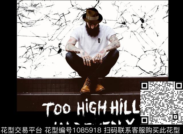 人物抽象潮牌数码印花华亿平台下载（图片编号: 1085918） - 瓦栏（Walan）