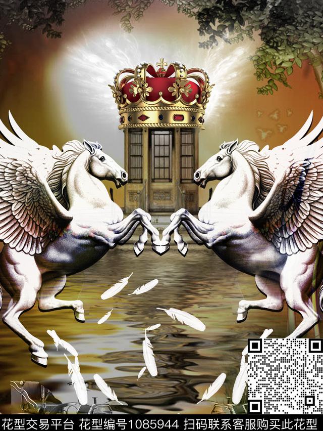 大牌风男T飞马数码印花华亿平台下载（图片编号: 1085944） - 瓦栏（Walan）