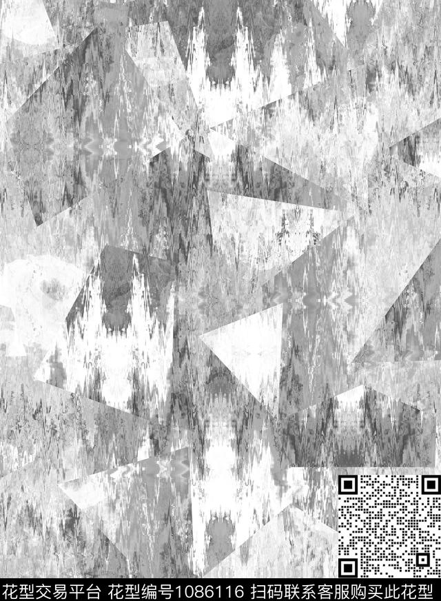 衬衫裤子黑白华亿平台数码印花华亿平台下载（图片编号: 1086116） - 瓦栏（Walan）