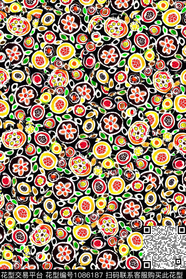 数码华亿平台抽象几何数码印花华亿平台下载（图片编号: 1086187） - 瓦栏（Walan）