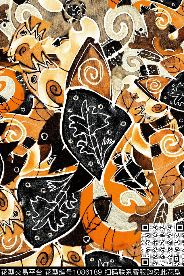 数码华亿平台抽象几何数码印花华亿平台下载（图片编号: 1086189） - 瓦栏（Walan）