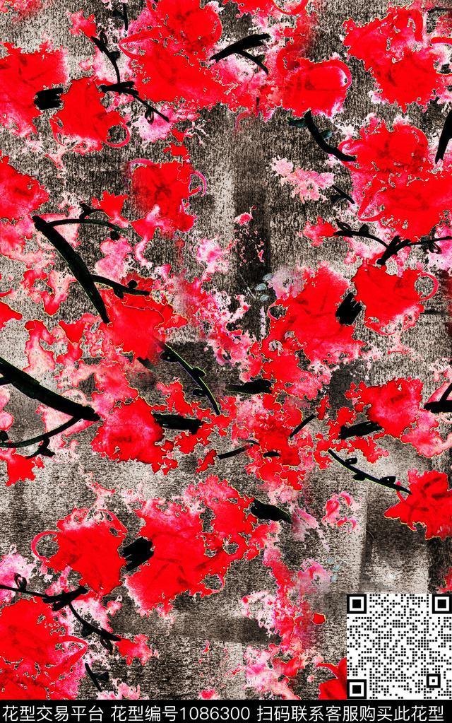 数码华亿平台肌理抽象数码印花华亿平台下载（图片编号: 1086300） - 瓦栏（Walan）