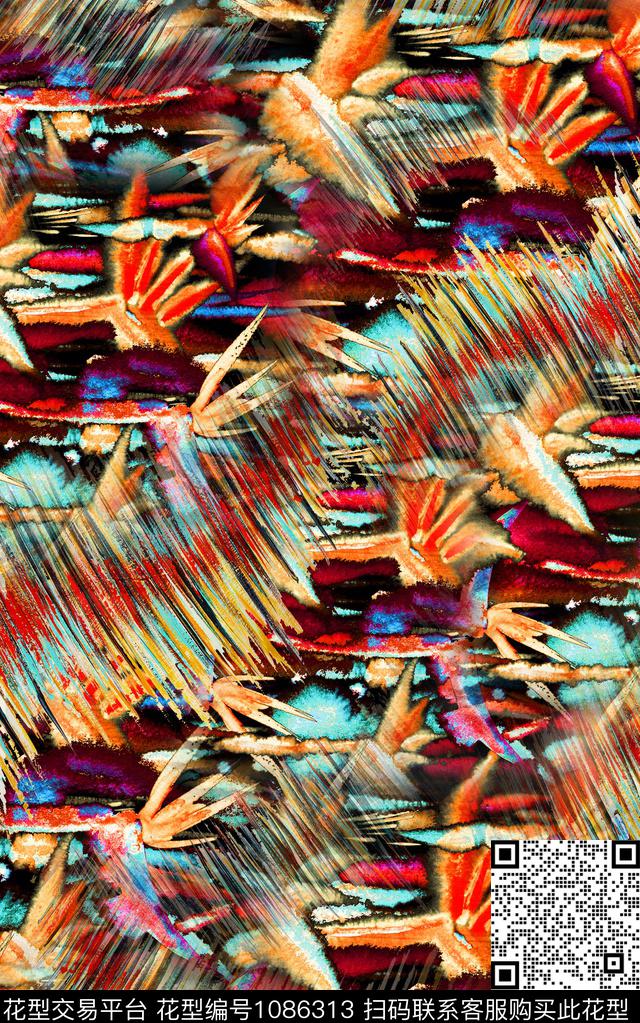 数码华亿平台肌理抽象数码印花华亿平台下载（图片编号: 1086313） - 瓦栏（Walan）