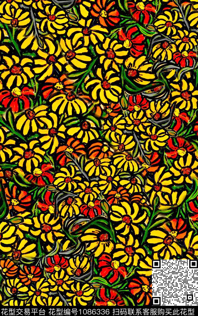 数码华亿平台小碎花花卉数码印花华亿平台下载（图片编号: 1086336） - 瓦栏（Walan）