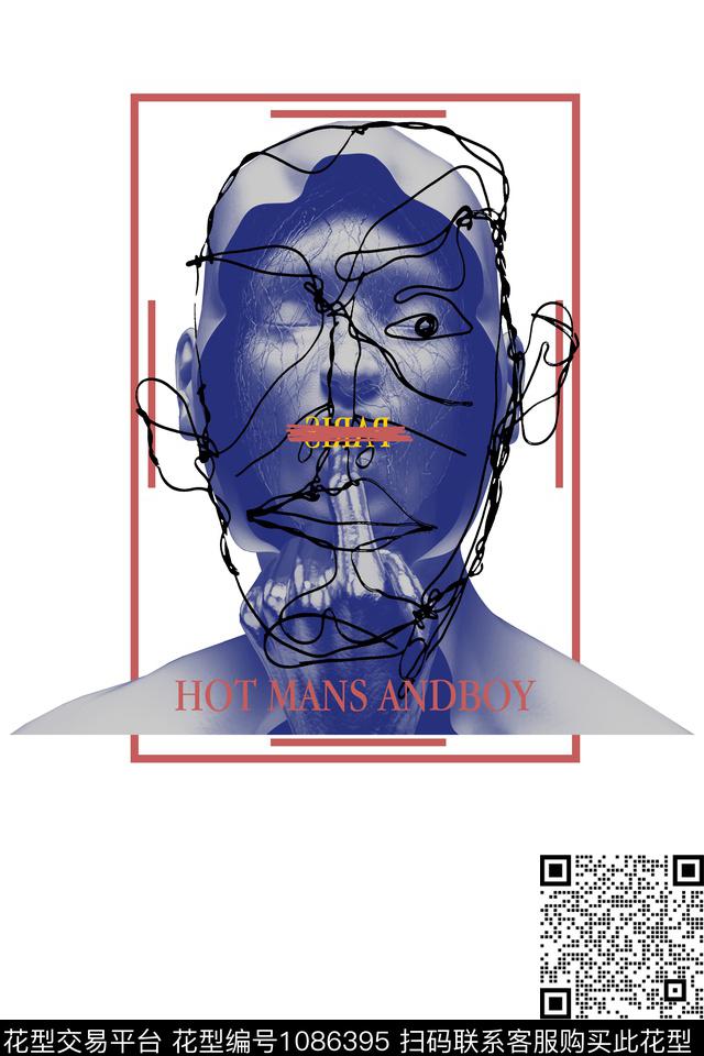 人物大牌风时尚潮流数码印花华亿平台下载（图片编号: 1086395） - 瓦栏（Walan）