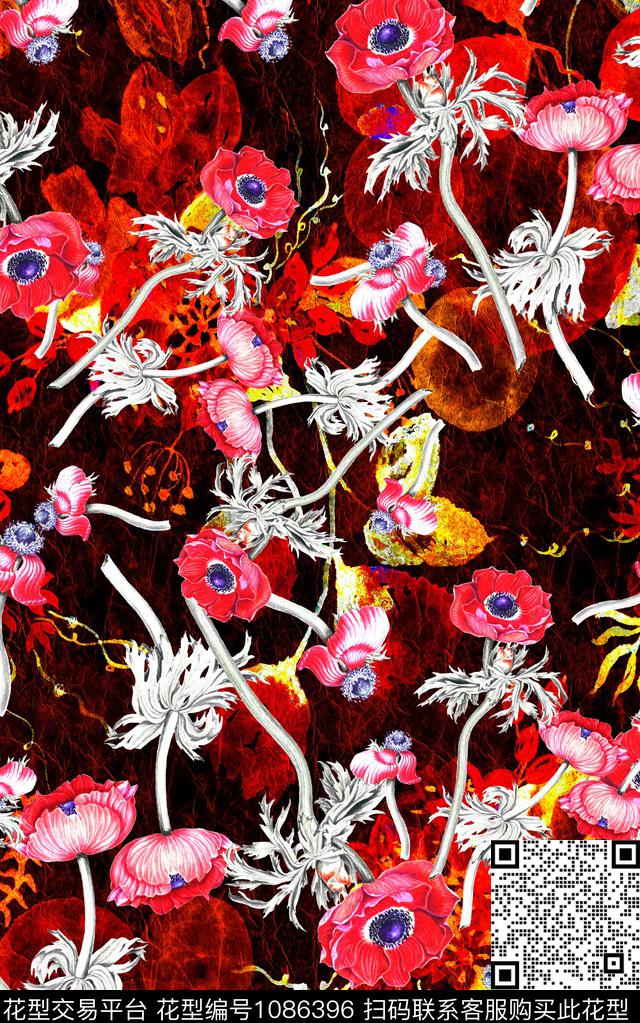 数码华亿平台小碎花肌理数码印花华亿平台下载（图片编号: 1086396） - 瓦栏（Walan）