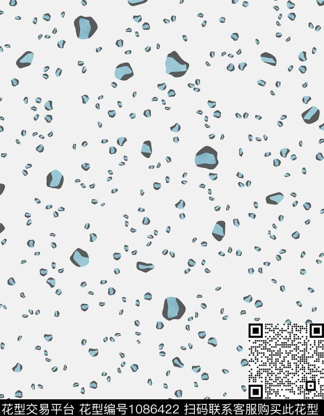 波点趣味抽象数码印花华亿平台下载（图片编号: 1086422） - 瓦栏（Walan）