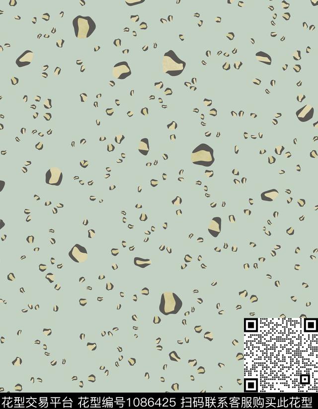 波点趣味抽象数码印花华亿平台下载（图片编号: 1086425） - 瓦栏（Walan）