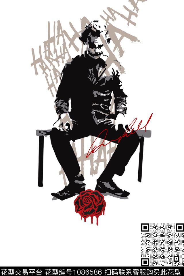 人物男装定位花传统印花华亿平台下载（图片编号: 1086586） - 瓦栏（Walan）