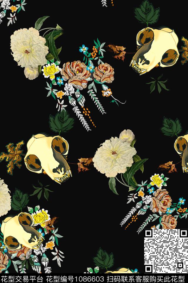 春夏华亿平台趣味抽象数码印花华亿平台下载（图片编号: 1086603） - 瓦栏（Walan）