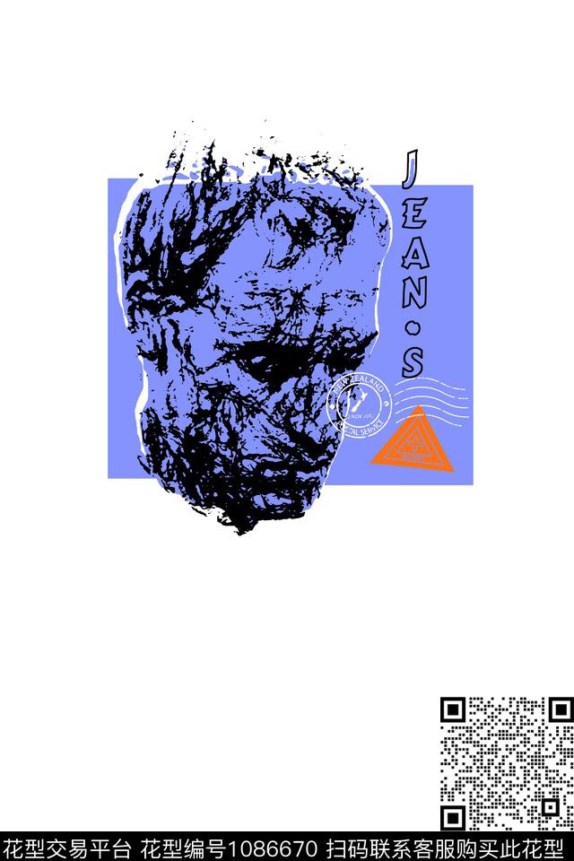 人物男装定位花传统印花华亿平台下载（图片编号: 1086670） - 瓦栏（Walan）