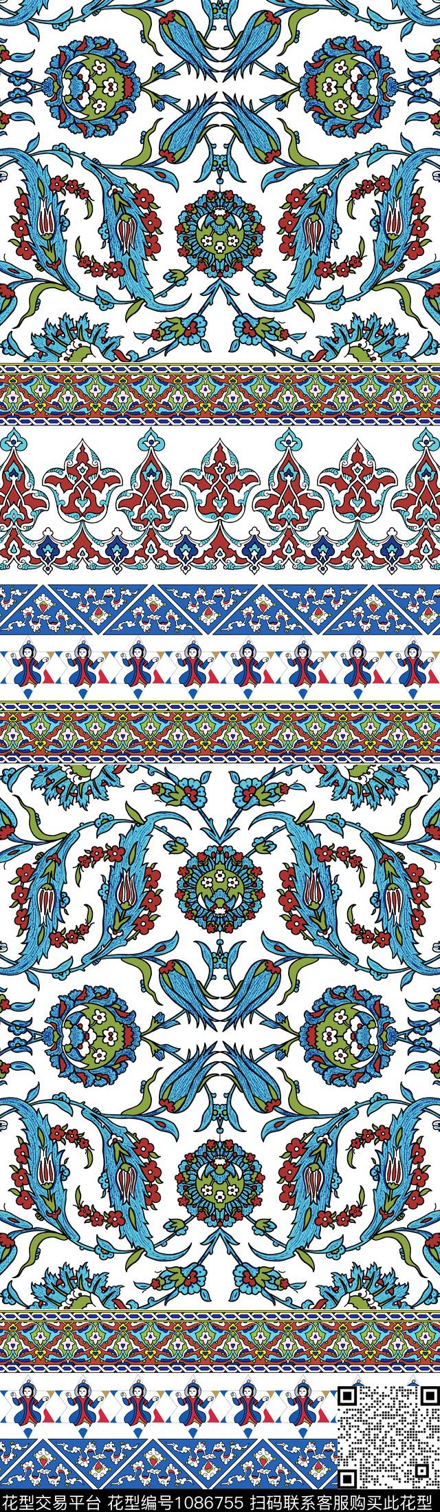 复古民族花纹Fei-民族风数码印花华亿平台下载（图片编号: 1086755） - 瓦栏（Walan）