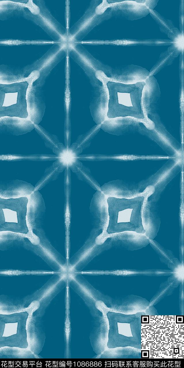 格子几何墙纸传统印花华亿平台下载（图片编号: 1086886） - 瓦栏（Walan）