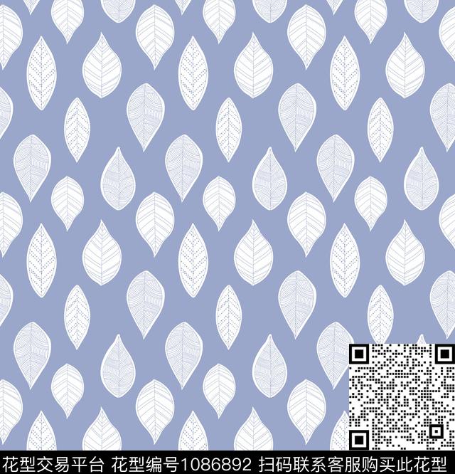 清爽底花卉素雅简约数码印花华亿平台下载（图片编号: 1086892） - 瓦栏（Walan）