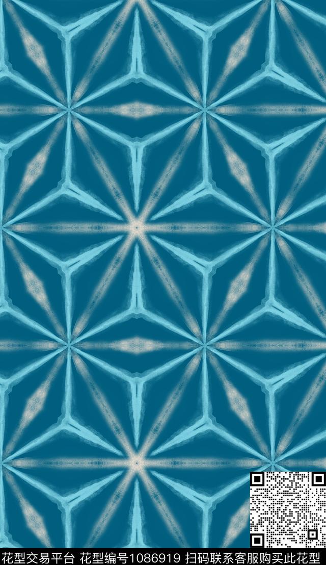 几何菱形简约传统印花华亿平台下载（图片编号: 1086919） - 瓦栏（Walan）