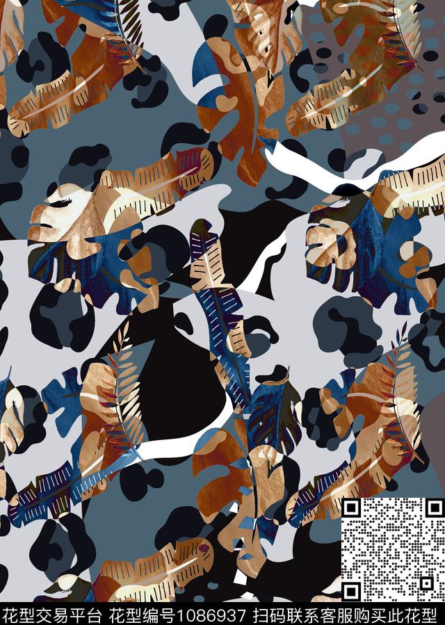 衬衫数码华亿平台几何男装数码印花华亿平台下载（图片编号: 1086937） - 瓦栏（Walan）