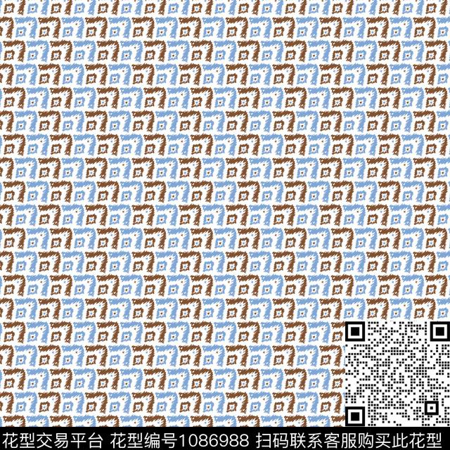 格子素雅几何传统印花华亿平台下载（图片编号: 1086988） - 瓦栏（Walan）