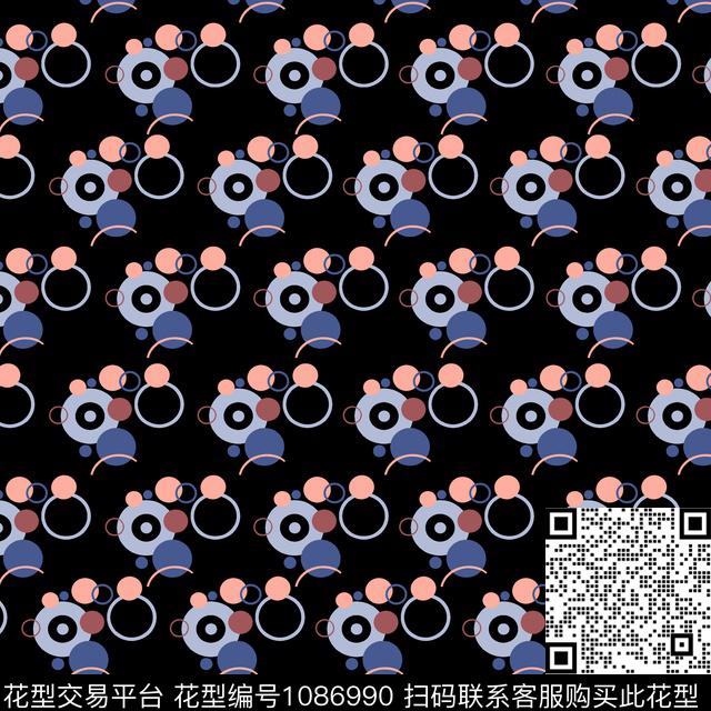 素雅卡通圆形传统印花华亿平台下载（图片编号: 1086990） - 瓦栏（Walan）