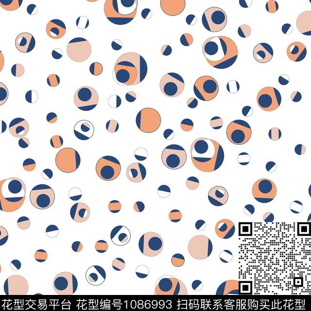 圆形几何手绘几何传统印花华亿平台下载（图片编号: 1086993） - 瓦栏（Walan）