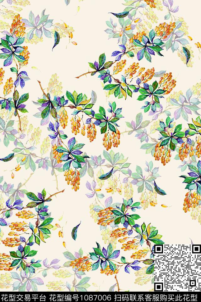 数码华亿平台小碎花抽象数码印花华亿平台下载（图片编号: 1087006） - 瓦栏（Walan）