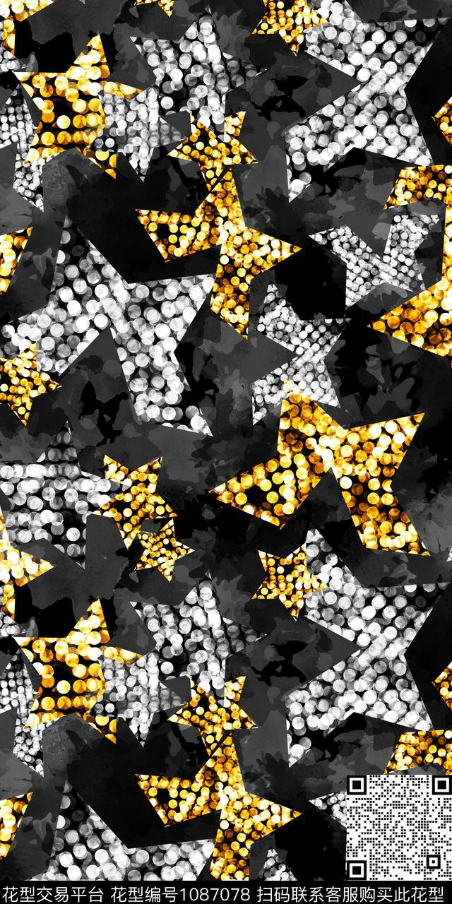 数码华亿平台抽象大牌风数码印花华亿平台下载（图片编号: 1087078） - 瓦栏（Walan）