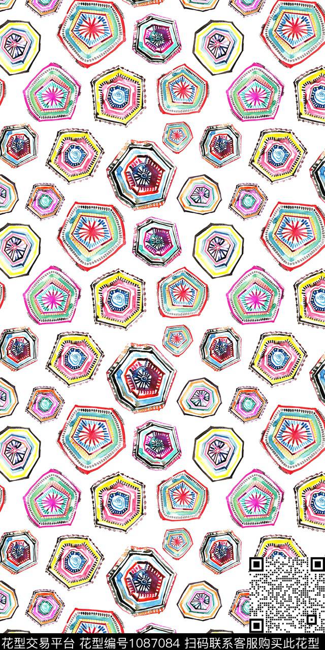 数码华亿平台几何数码印花华亿平台下载（图片编号: 1087084） - 瓦栏（Walan）