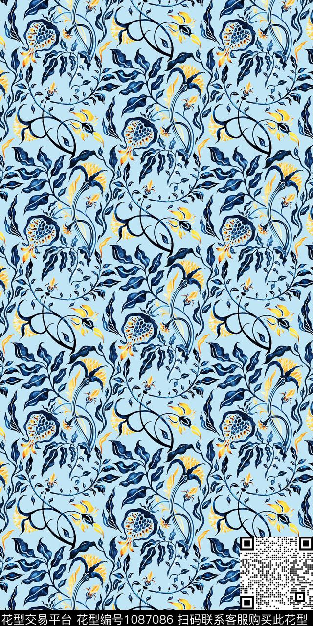 数码华亿平台抽象大牌风数码印花华亿平台下载（图片编号: 1087086） - 瓦栏（Walan）