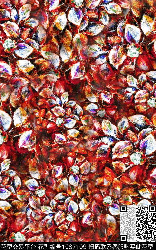 数码华亿平台笔触油画华亿平台数码印花华亿平台下载（图片编号: 1087109） - 瓦栏（Walan）